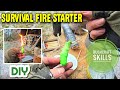 DIY HOMEMADE FIRE STARTER EASY SURVIVAL BUSHCRAFT SKILLS