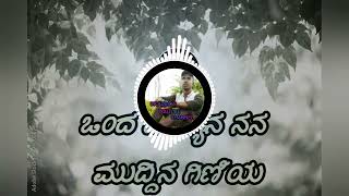 ಒಂದ ಓಣ್ಯಾನ ನನ ಮುದ್ದಿನ ಗಿಣಿಯ || Kannada dj song || DK AUDIOS