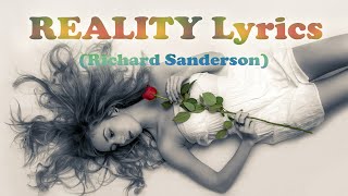 Reality LYRICS HD (Richard Sanderson)