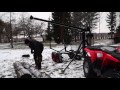 Homemade log trailer for ATV / Omavalmiste tukkikärry mönkijään