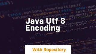 java utf 8 encoding