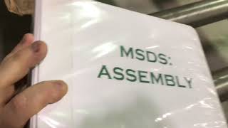 Assembly MSDS Binder