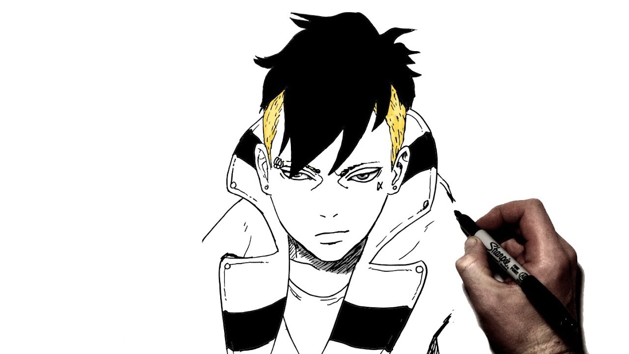 How To Draw Kawaki | Step By Step | Boruto - YouTube