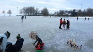 schaatsen op ijsbaan de wierde