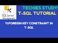 11 FOREIGN KEY Constraint in T-SQL | SQL