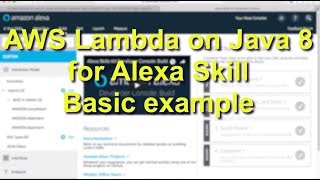 AWS Lambda on Java 8 for Alexa Skill. Basic example