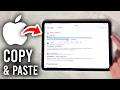 iPad: How To Copy and Paste