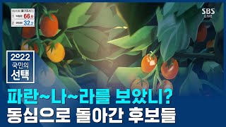 동요 부르며 깜찍하게?! 동심으로 돌아간 후보들 / SBS 선거방송 / 2022 국민의 선택