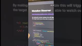 Mutation Observer in JavaScript #webdev #software #typescript #javascript #reactjs