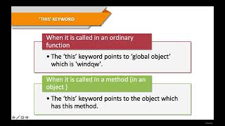 7 this Keyword in Javascript (JAVASCRIPT OBJECTS) TUTORIAL FOR BEGINNERS COMPLETE GUIDE
