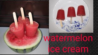 పుచ్చకాయ ఐసు లు ఎలా చేసుకుంటుంది/ very easy watermelon ice cream in Telugu