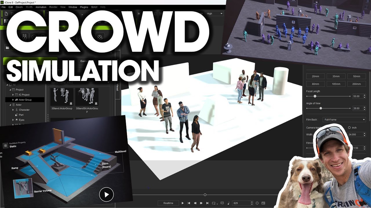 A New Crowd Simulation Tool Youtube