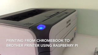 Print from Chromebook to Brother HL2170W printer using Raspberry Pi