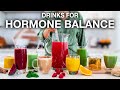 8 HORMONE BALANCING DRINKS | herbs and foods to balance hormones and support liver health!