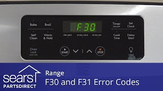 Troubleshooting F30 and F31 Error Codes on a Range