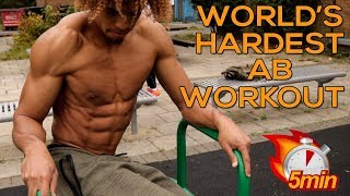 WORLD'S HARDEST AB WORKOUT - 5 MIN ABNORMAL CHALLENGE