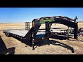 Happy Birthday To Me! - New 33' Flatbed Gooseneck Trailer