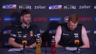 Josh King and Angus Glover press conference vs Sydney Kings - Round 8, NBL25