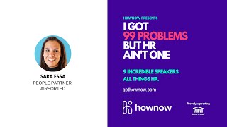 3 things I wish I had known the value of... | Sara Essa, People Partner at AirSorted