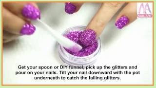 GLITTER NAIL ART | PROFESSIONAL NAIL ART | FRANKENPOLISH AND GLITTER TOES WITH A