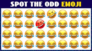 Can you Find the Odd Emoji Out? Face with Tears of Joy Emoji Puzzle Quiz 😂 How Good are your Eyes #3