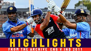 Dhoni, Raina & Bopara Star in Remarkable Tie in the Rain! | Classic ODI | Eng v India 2011 | Lord's