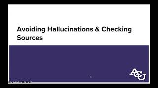AI Basics Part 2: AI Tools and Limitations | ACU Online Writing Center