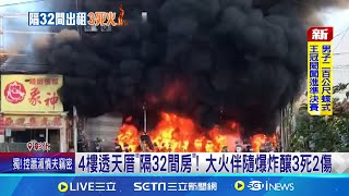 大火伴隨爆炸釀3死2傷！4樓雙拼透天厝\