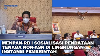 menpan rb I Sosialisasi Pendataan Tenaga Non ASN di Lingkungan Instansi Pemerintah