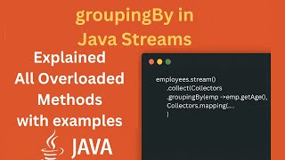 Java 8 groupingBy() Explained with Examples | Understanding Java 8 Collectors.groupingBy()