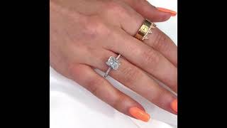 2 carat Radiant Cut Diamond Engagement Ring