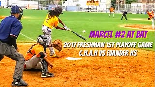 ⚾ (2017) CHAH #2 HS Freshman's 1st HS PSAL Baseball Playoff Game \u0026 Up at Bats