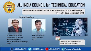 Webinar on Materials Science for Present \u0026 Future Technology