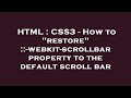 HTML : CSS3 - How to 