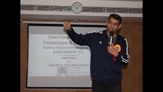 THE MOST PASSIONATE AEROBICS WORKSHOP AT "BABA FARID COLLEGE OF ENGINEERING'"  "WELCOMING FRESHERS"