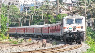 Bangalore Bound Udyan Express Negotiating the curve of Badlapur