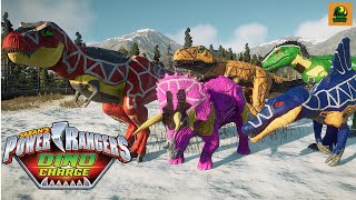 New! Power Ranger Dino Charge Zords: Supercharge T-rex Zord, Tricera Zord, Spino Zord, Raptor Zord