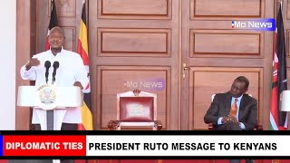 Fearless Museveni Message to President Ruto and the World while in Kenya