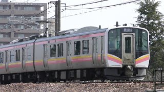 E129系A22+B6編成 信越本線上り普通434M内野→新潟→長岡【4K】