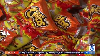 Commerce Vending Surprised KTLA with Flaming Hot Cheetos