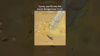 LYNEY PERFORMS HIS MOST DANGEROUS TRICK