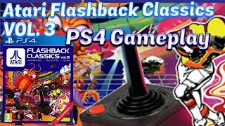 Atari Flashback Classics Vol. 3 PS4 GAMEPLAY, AtGames - with Emceemur