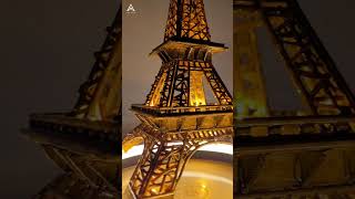 DIY Eiffel Tower |Step-By-Step Tutorial Video #diy #craft #shorts  #eiffeltower #youtubeshorts #art