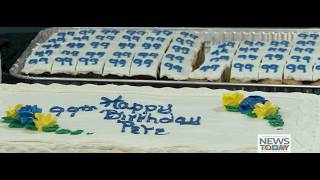 UM Health-West celebrates Navy veteran/volunteer Pete Zimmer with 99th birthday party (WKTV)