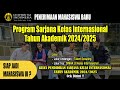 Penerimaan Mahasiswa Baru Program Sarjana Kelas Internasional Universitas Indonesia 2024