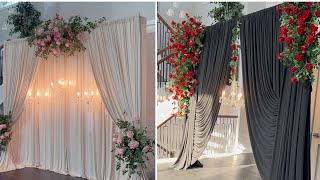 DIY- Simple Backdrop Ideas for Weddings |DIY - wedding decor
