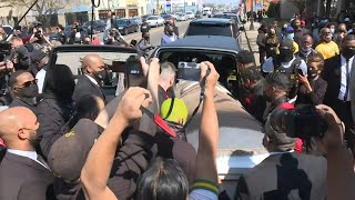 Casket of Daunte Wright departs after funeral service in Minneapolis | AFP