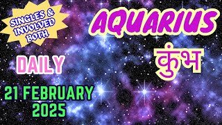 Aquarius | Daily Love Tarot Reading | 21 February 2025 | Hindi