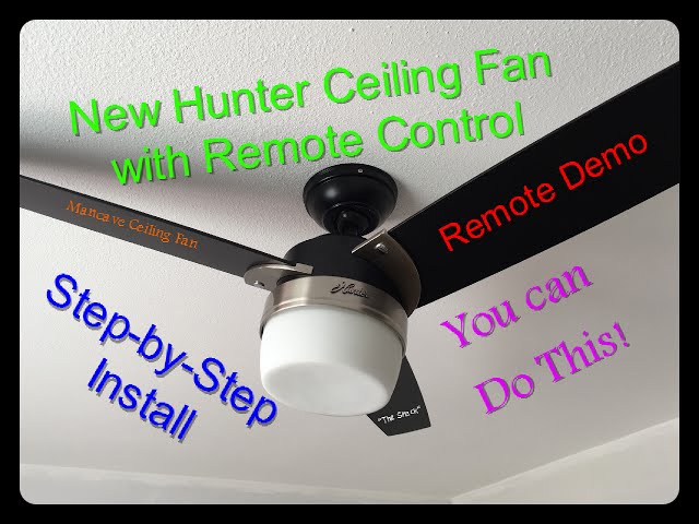 How To Install A Hunter Ceiling Fan Without Remote Infoupdate Org