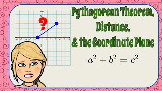 Using Pythagorean Theorem to Find the Distance Between Two Points | 8.G.B.8 💗
